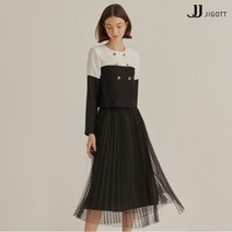 JJ지고트 리본 도트 플리츠 스커트 GL9P0SK21