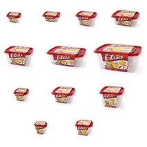 락앤락 이지락 간편용기 플라스틱용기 직사각 정사각 원형, HLE6804직사각-2.7L