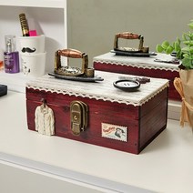 앤틱 원목 오르골 보석함(무쇠다리미) 보석함 고급액세서리함 오르골보석함