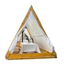 오두막텐트 방수 몽골텐트 펜션 캠핑 글램핑 천막, 3x3 미터