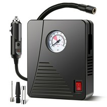 전기 팩 부품 DIY 호환 변환 96W 자동차 전기 공기 펌프 미니 타이어 팽창기 12V 100psi 35l/분 휴대용 압, [01] Black