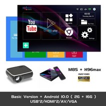 업소용 빔프로젝터 기업용 회사용 강의용 가정용 풀 루멘 시네마 비머, m8s - h96 최대, 우리 플러그
