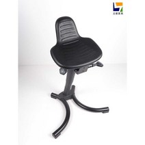 스탠드 카운터 의자 서있는 작업 공장 계산원 편의점, 먼지 덮개 없이 조정 가능한 검은색 정전기 방