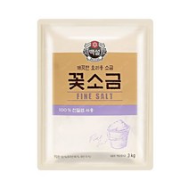 CJ제일제당 백설 꽃소금 3kg, 1개