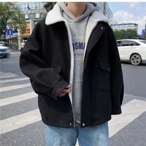 캐시미어 코트 여성 핸드메이드 빅사이즈 숏 하프 더플 울 트렌치 가을 겨울 면 재킷 남성 따뜻한 코트 캐주얼 두꺼운 모직 코트 지퍼 재킷 턴 다운 탑