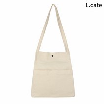 엘케이트 LCATE 여자 숄더백 LBB009 무지 캔버스 심플 학생 가방