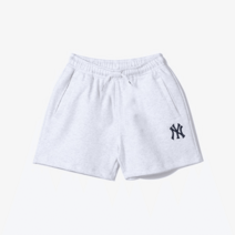 [국내 매장 출고] 뉴에라 키즈 트레이닝 팬츠 반바지 로고 셋업 뉴욕 양키스 숏 팬츠 헤더 그레이 13679497