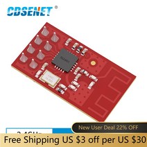 Si24R1 2.4GHz RF 모듈 7dBm 장거리 SPI nRF24L01 무선 트랜시버 CDSENET E01CML01D PCB 안테나 DIP IOT 솔루션
