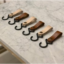 인디언행어 가죽후크 가죽고리 감성 캠핑 우드 행거 스트랩 후크 -A 기본형, B_고급형_아이보리