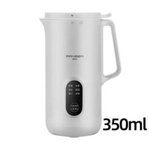 두유제조기 가정용 미니 두유기 두유메이커 600ml 두유 기계 전기 과즙 기 휴대용 블렌더 믹서 자동 가열 메이커 쌀 페이스트 220V, 350ml white+UK