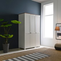 장인가구 뉴 로망스 1200 옷장세트, 화이트오크