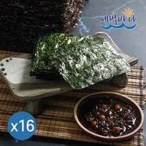 청정 완도 특산물 무조미 구운 곱창김 25매 x 16봉 LAG2516