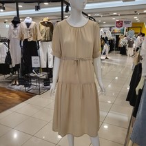 2층 꾸즈 셔링장식 라운더넥 원피스 CO661O1