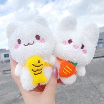 소풍가는 보들 토끼냥 인형 열쇠고리 키링 가방 소품 가방고리 빽참