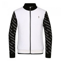 까스텔바작 남성 소매 로고 패턴 하이브리드 니트 집업 가디건 / BG0WSJ202