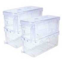 아쿠아테라 열대어 산란 2단 부화 치어 격리통, 2개