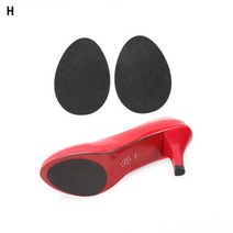 논슬립체크하이힐미끄럼방지패치2p 10개, 블랙2P