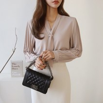 수키 주름 쉬폰 블라우스 1069543