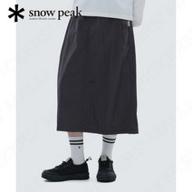 스노우피크 어패럴 SNOWPEAK APPAREL 브라이트 여성 스커트 Charcoal S24MWFSK75