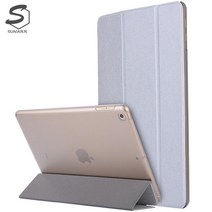 아이패드6세대 9.7인치 A1893 A1954 반투명 컬러드 가죽 태블릿 케이스, stc030 블랙