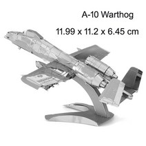 공군 비행기 3D 금속 퍼즐 J-7D 모델 키트 조립 지그 소 어린이 장난감 선물, [17] 173-A-10 Warthog