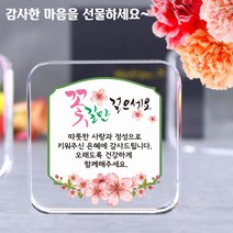 아이상패 리틀사각 감사패 빠른발송 부모님 감사패 어버이날선물 상패 크리스탈상패 미니상패, 4-리틀사각-꽃길(완성형)