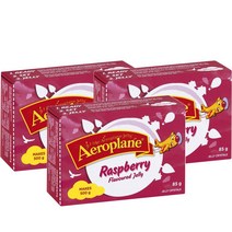에어로플레인 젤리 오리지널 라즈베리 85g Aeroplane Jelly Original Raspberry, 3팩