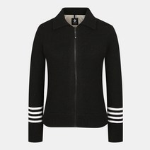 여성 소매 라인 포인트 방풍 카라 니트 집업 가디건 RWSCL7201-199