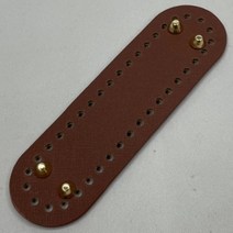가방밑판 가방바닥판 코바늘 가죽밑판 80x52mm 브라운