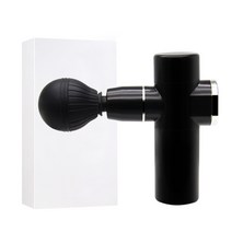 4단 휴대용 usb 충전식 근육 이완 마사지 근막 총 피트니스 운동 근육 이완 목 멤브레인 기계, 검은 색