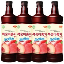 광야식품 복숭아홍차 베이스 아이스티 970ml, 4개