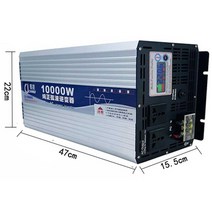 인버터 순수 정현파 변환기 차량용 캠핌용 가정용, 2200W단일 디스플레이 220V 24V