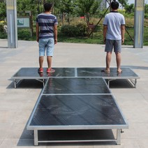 간이무대 조립식 성가대 단상 연주회 행사, 1.28m x1.8m폴딩보드스크류리프트폴딩다리