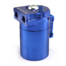 범용 오일 캐치 캔 키트 배플 알루미늄 트랩 저수조 연료 탱크 에어 필터 포함, [02] 파란