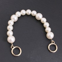 가죽공예부자재 가죽공예재료 핸드백 체인이 있는 진주 가방 핸드 캐리 짧은 어깨 스트랩, 그림으로