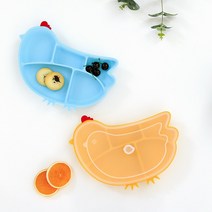돌아기 유아 아기 국산 실리콘 뚜껑있는 흡착 식판, 옐로우(뚜껑포함)