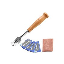 나무 손잡이 사워 도우 빵 득점 슬래싱 도구 5 개 블레이드 베이커 반죽 칼, [01] 1pcs, 01 1PCs