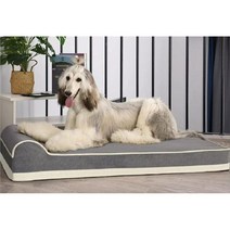 여름 대형견 워셔블 탈착 가능 슬리핑 매트 패드 쇼파 리트리버 쉐퍼드 대견하다, 그레이