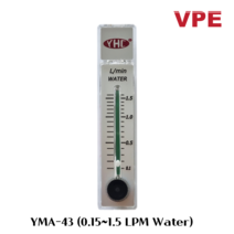 YHC YMA-43 국산 워터 물용 면적식 판넬유량계 (0.15~1.5LPM)