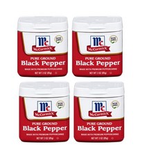 맥코믹 McCormick Pure Ground Black Pepper 퓨어 그라운드 블랙 페퍼 3oz(85g) 4팩, 1개
