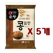 청정원 순창 구수한메주 콩된장 450g(비닐), 450g, 5개