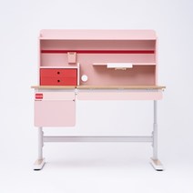 [뽀로로길이조절책상] [단품구매] 에스메라다 어린이 바른자세 높이조절 책상 의자, 스마트 핑크책상