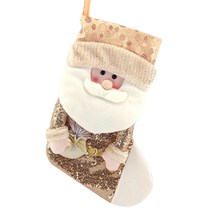 내일의공간 스팽글 크리스마스 양말 대형, 싼타