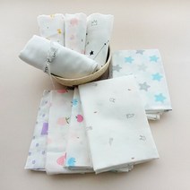 무루 땅콩기저귀 [무루]소프트 사각 천기저귀 5장(목욕타올겸용), 단품, 종류:그레이왕관