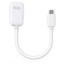 TG삼보 OTG케이블 TGS-OTG01, 화이트, 16.5cm