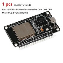 esp-32 개발 보드 무선 와이파이 블루투스 호환 모듈 듀얼 코어 cp2102 필터 모듈 2.4ghz rf for arduino, 협력사, 1 개 와이파이 bt ch9102
