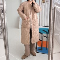 피릿 항아리 누빔 롱 패딩 점퍼 (2color)