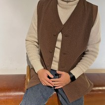 다흰 2585남자-겨울 기모누비조끼 생활한복 개량한복 법복