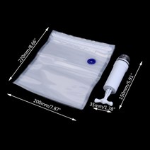 진공발생기 마이티백 핸드 펌프 진공 부압 게이지 테스트 5pcs 포장 방 + 식품 실러 스토리지 세이버 주방 기계 50pb