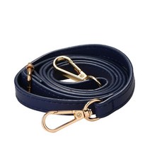 Pu 가죽 어깨 가방 스트랩 조정 가능한 벨트 Diy 핸드백 핸들 교체 지갑 액세서리 110-125cm, 05 dark blue gold
